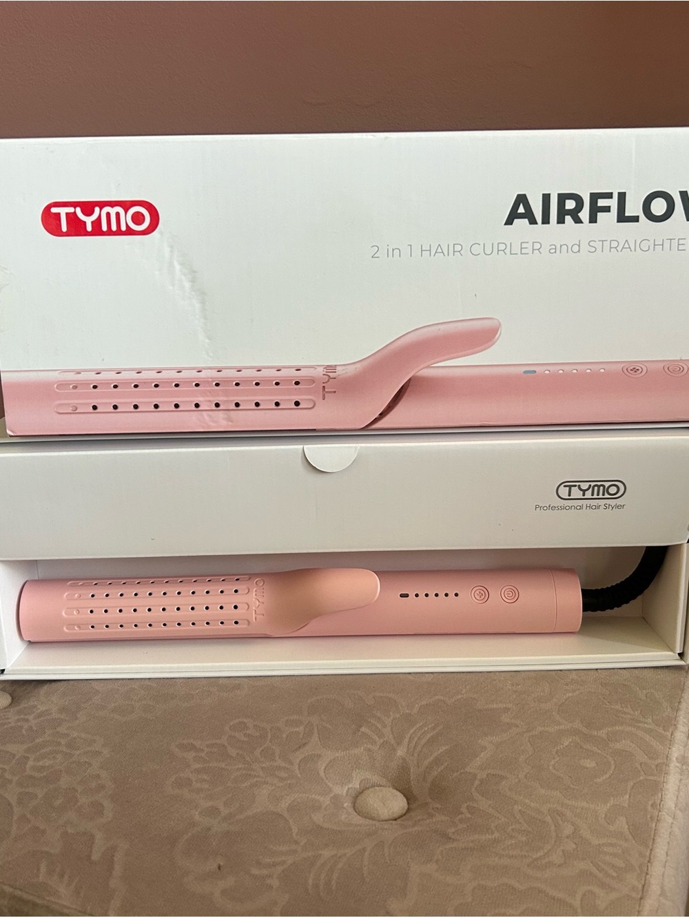 TYMO Airflow 2.0 Curling Iron Flat Iron-Hair Straightener and Curler 2 in 1